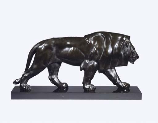 Max Leverrier - Lion marchant