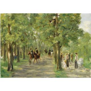 Max Liebermann - Allee Im Tiergarten Mit Reitern Und Spaziergängern (Path In The Tiergarten With Riders And Strollers)