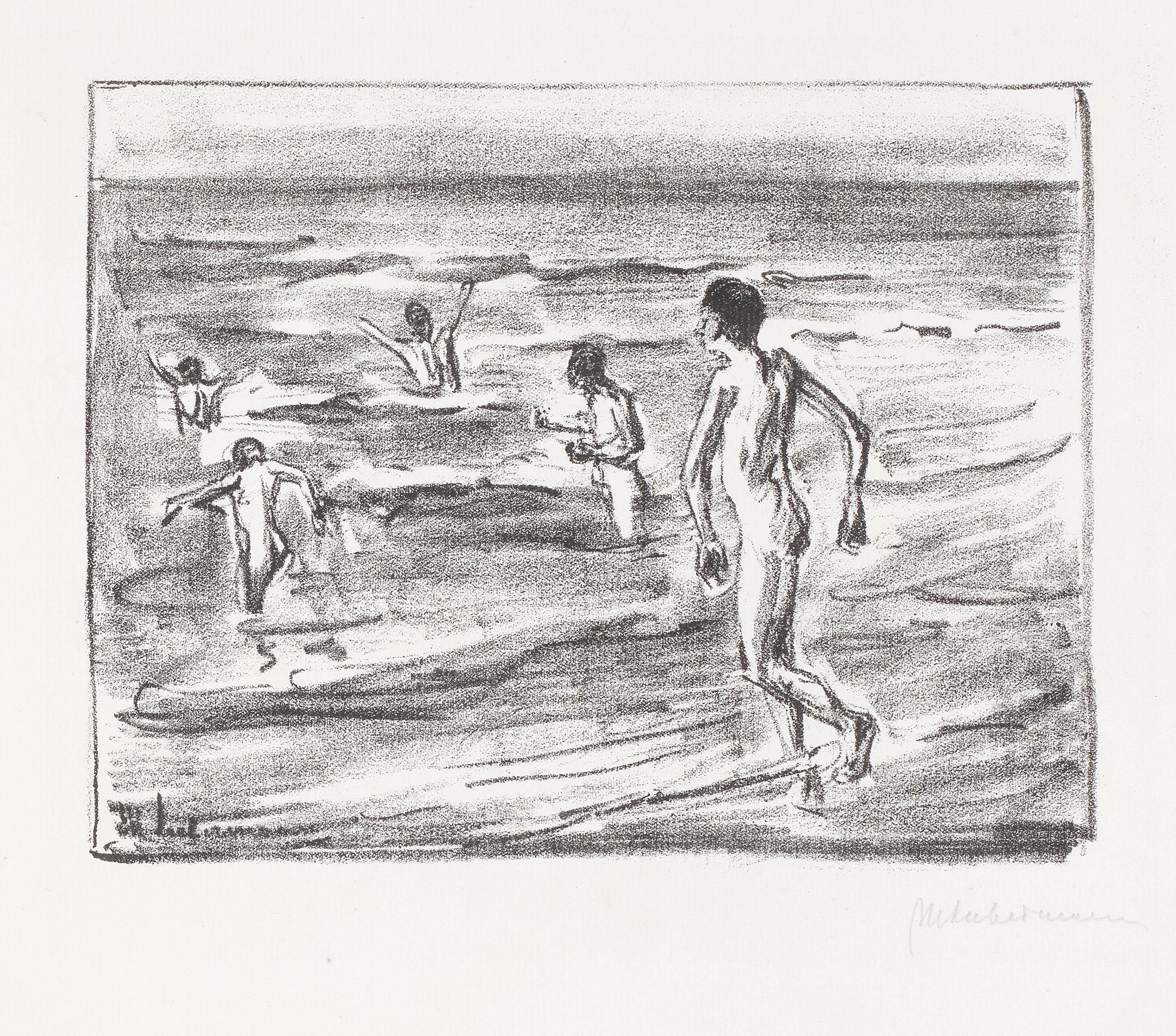 Max Liebermann - Badende Jungen