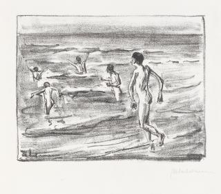 Max Liebermann - Badende Jungen