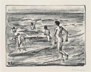 Max Liebermann - Badende Jungen