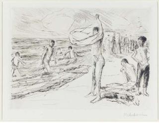 Max Liebermann - Badende Knaben im Wind (Sch. 162IVc)