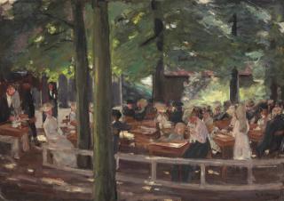 Max Liebermann - Biergarten In Laren--Studie