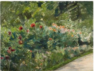 Max Liebermann - Blumenstauden im Nutzgarten nach Südwesten