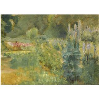 Max Liebermann - Der Staudengarten Im Wannseegarten Nach Nordwesten (Corner With Herbaceous Plants In The Wannseegarten Towards Northwest)