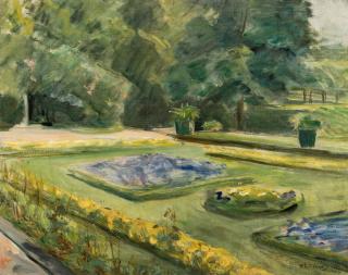 Max Liebermann - Die Blumenterrasse im Wannseegarten nach Nordosten