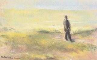 Max Liebermann - Einsamer Mann auf einer Düne