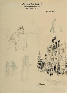 Max Liebermann - Fünf Studien zu Goethes „Der Mann von 50 Jahren“.