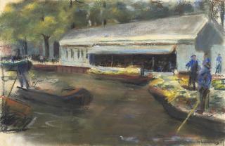 Max Liebermann - Gemüsemarkt In Delft