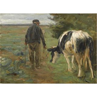Max Liebermann - German Bauer Mit Kuh (Farmer And Cow)
