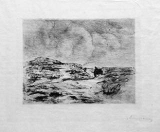 Max Liebermann - Karre in den Dunen (Schiefler 50 III)