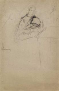 Max Liebermann - Mutter mit Kind