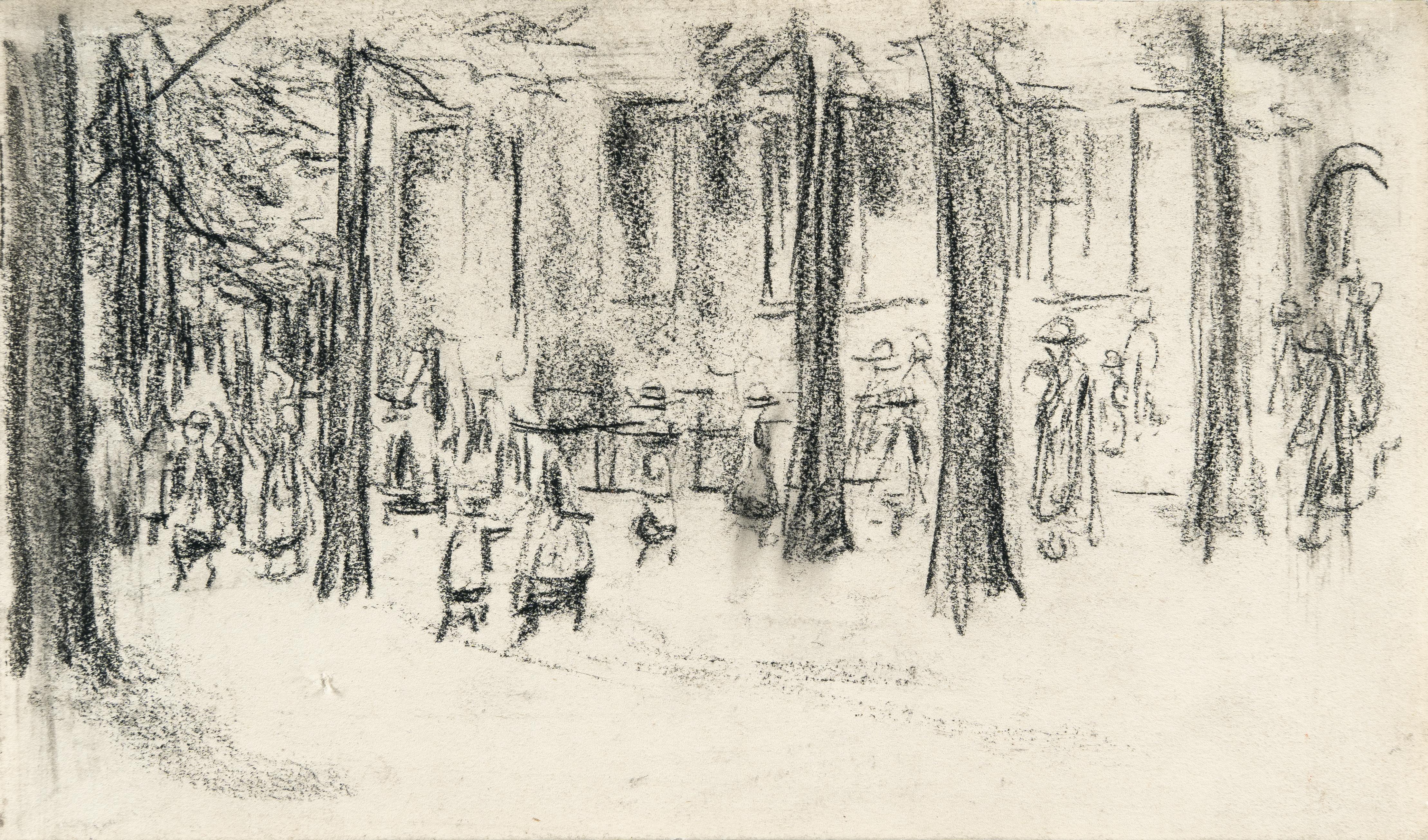 Max Liebermann - Recto/Verso: Schulgang in Laren – Bauer und Bäuerin auf dem Felde