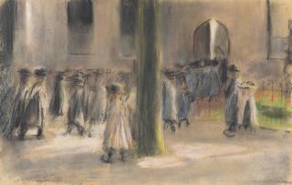Max Liebermann - Schulgang in Laren