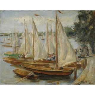 Max Liebermann - Segelboote Am Wannsee (Sailing Boats On Wannsee Lake)