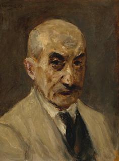 Max Liebermann - Selbstbildnis Im Malkittel, Büste Nach Rechts (Self Portrait In A Smock, Facing Right)