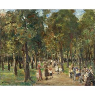 Max Liebermann - Spaziergänger Im Tiergarten (Strollers In Tiergarten)
