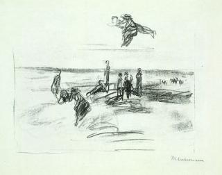 Max Liebermann - Strandszene