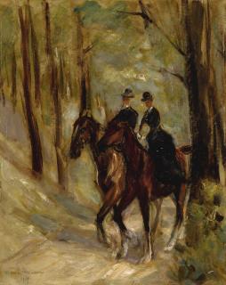 Max Liebermann - Zwei Reiter In Einer Allee (Two Riders In An Alley)