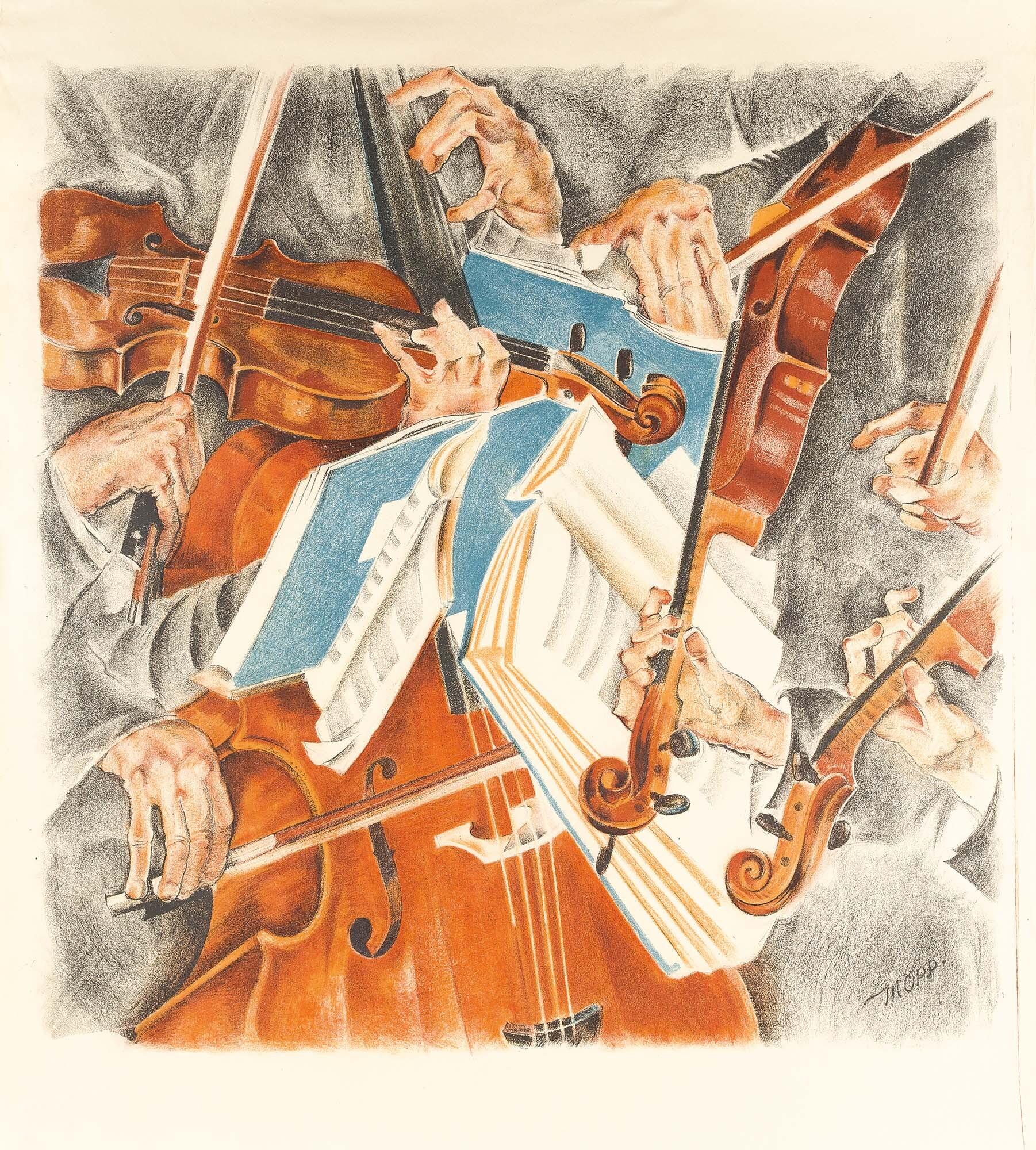 Max Oppenheimer - Rosé-Quartett.