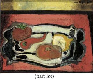 Max Papart - Nature morte au citron et poivron