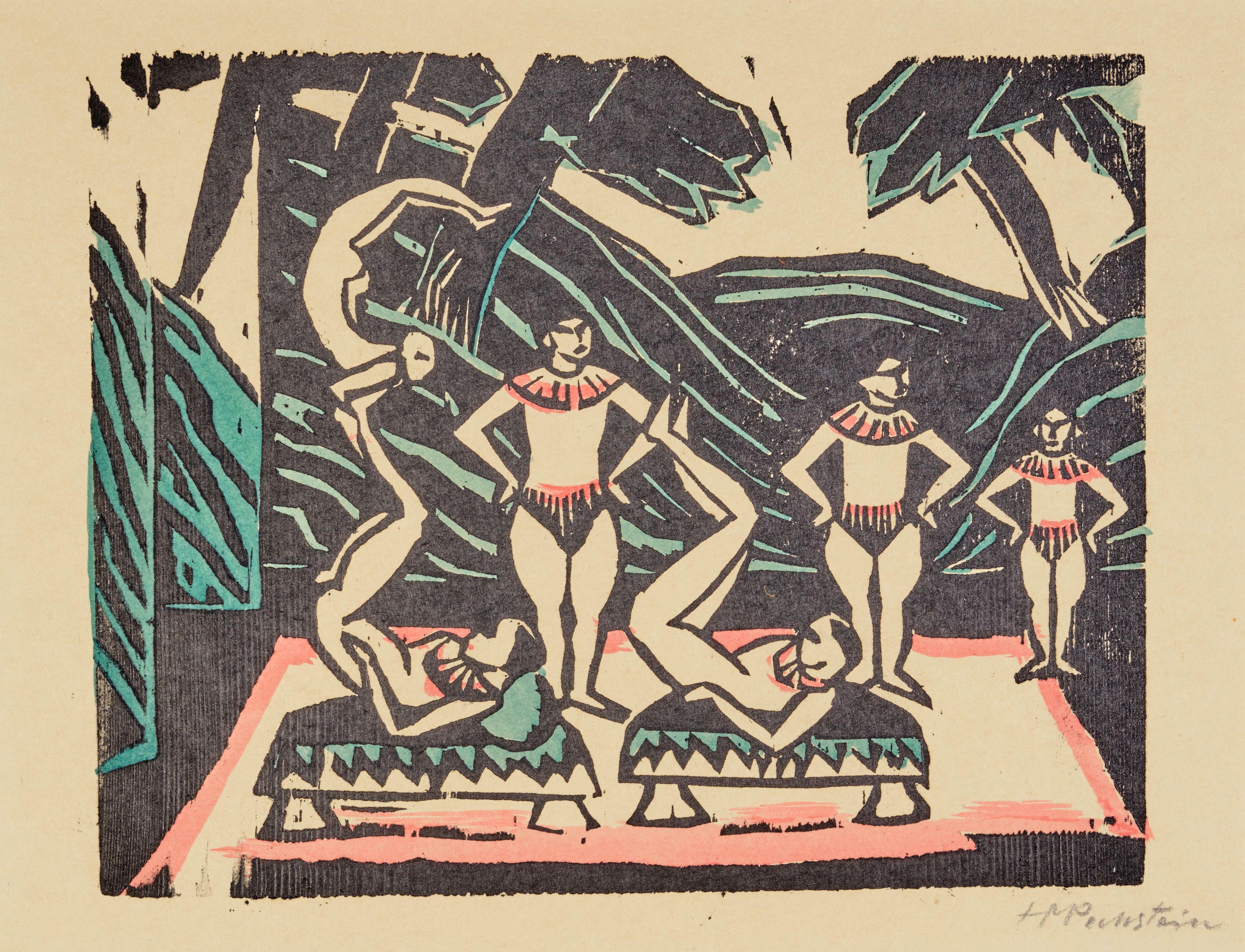 Max Pechstein - Akrobaten III, from Die Schaffenden