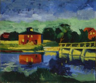 Max Pechstein - Am Fluss (At The River)