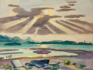 Max Pechstein - Chiemseelandschaft