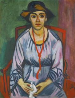 Max Pechstein - Das Blaue Kleid: Bildnis Frau Dr. Plietzsch (The Blue Dress: Portrait Of Dr. Plietzsch)