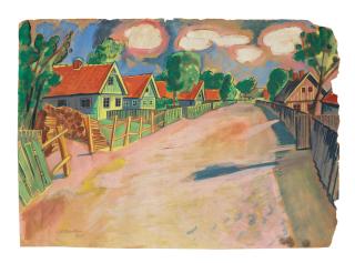 Max Pechstein - Dorfstraße