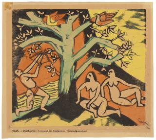 Max Pechstein - Erlegung Des Festbratens (Hunting Of The Roast For The Feast), From Der Sturm