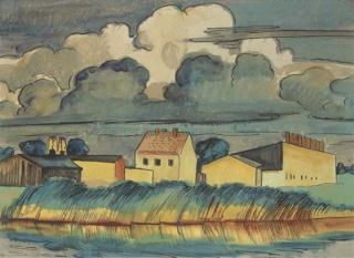 Max Pechstein - Graue Wolken