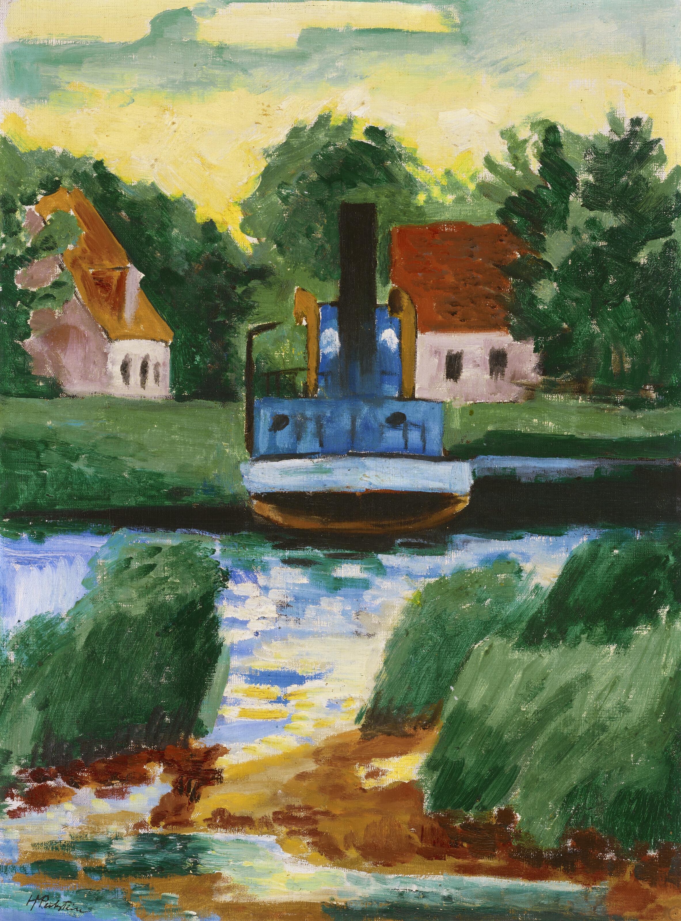Max Pechstein - Kleiner Dampfer
