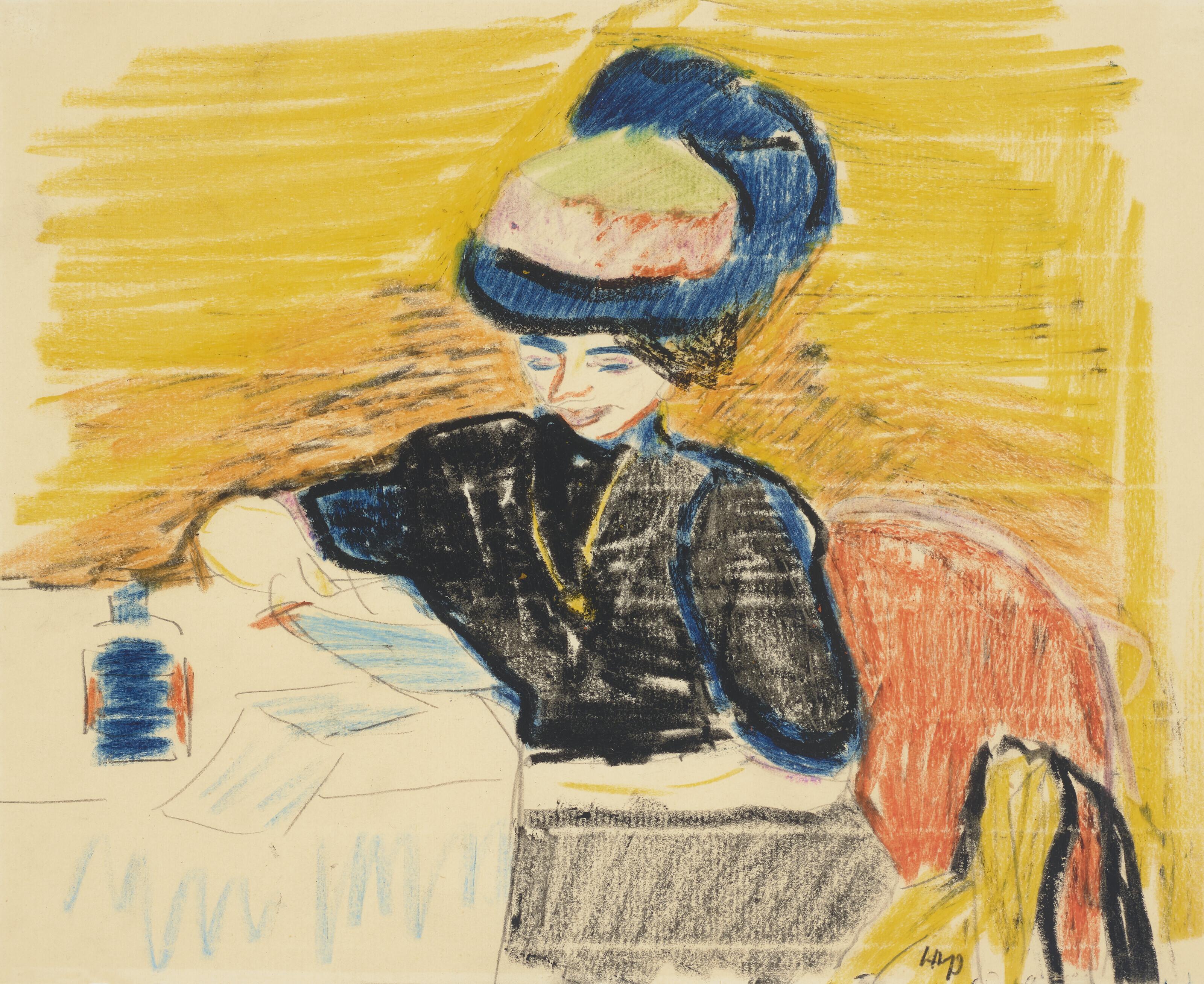 Max Pechstein - Lesende dame