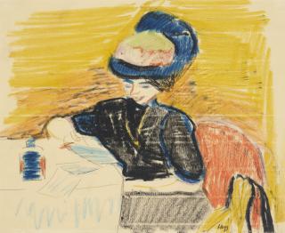 Max Pechstein - Lesende dame