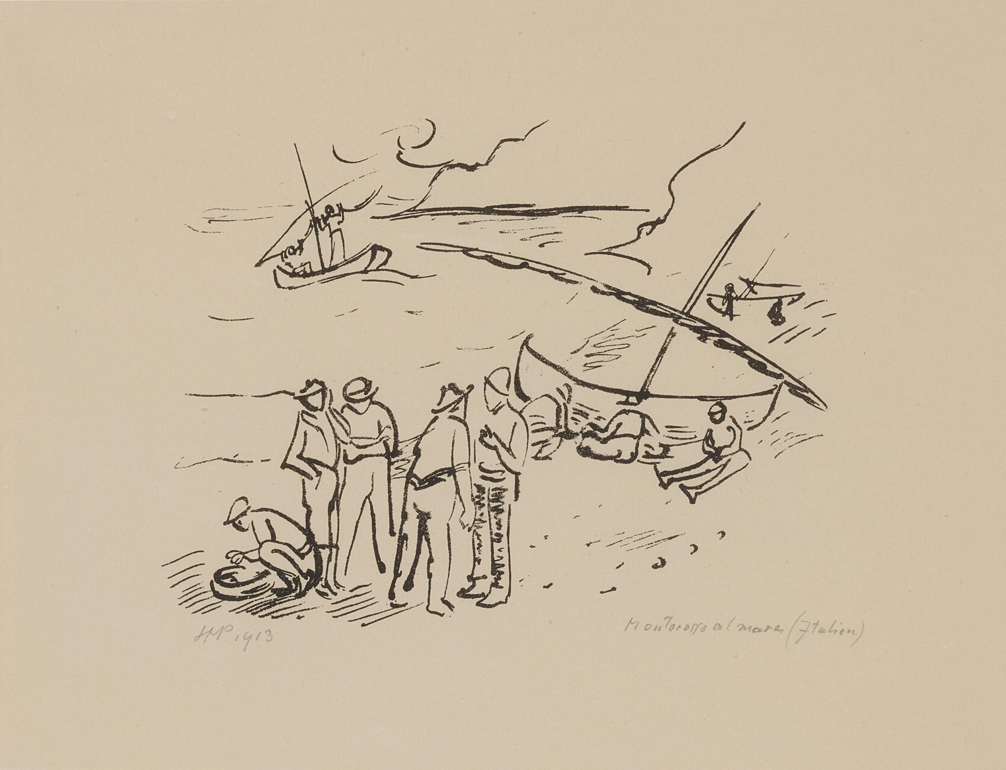 Max Pechstein - Monterosso al mare (Italien) (Krueger L 308)