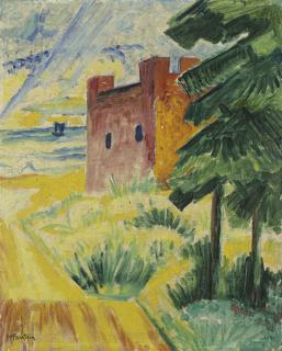 Max Pechstein - Rettungshaus in den Dünen