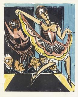 Max Pechstein - Tänzerin Im Spiegel (Krüger H295)