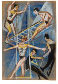 Max Pechstein - Trapezkünstler II (Trapeze Artist II)