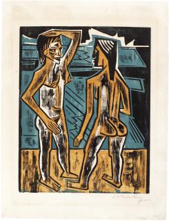 Max Pechstein - Zwiesprache (Krüger H 228)