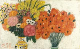 Max Peiffer Watenphul - Blumenstillleben mit Mohnstrauß