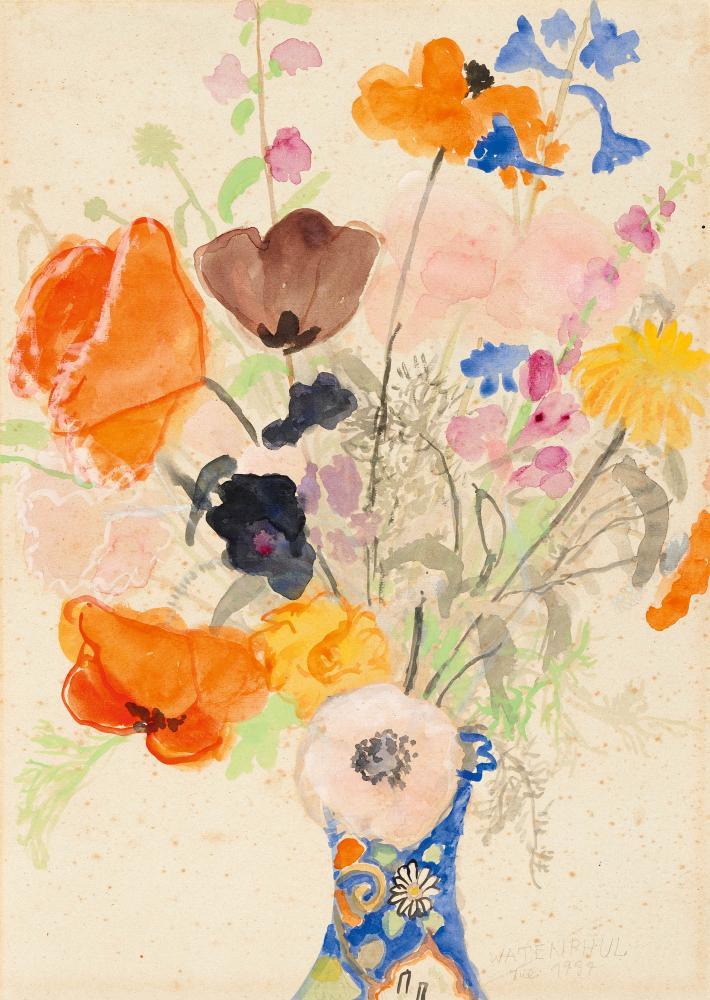Max Peiffer Watenphul - Blumenstillleben.