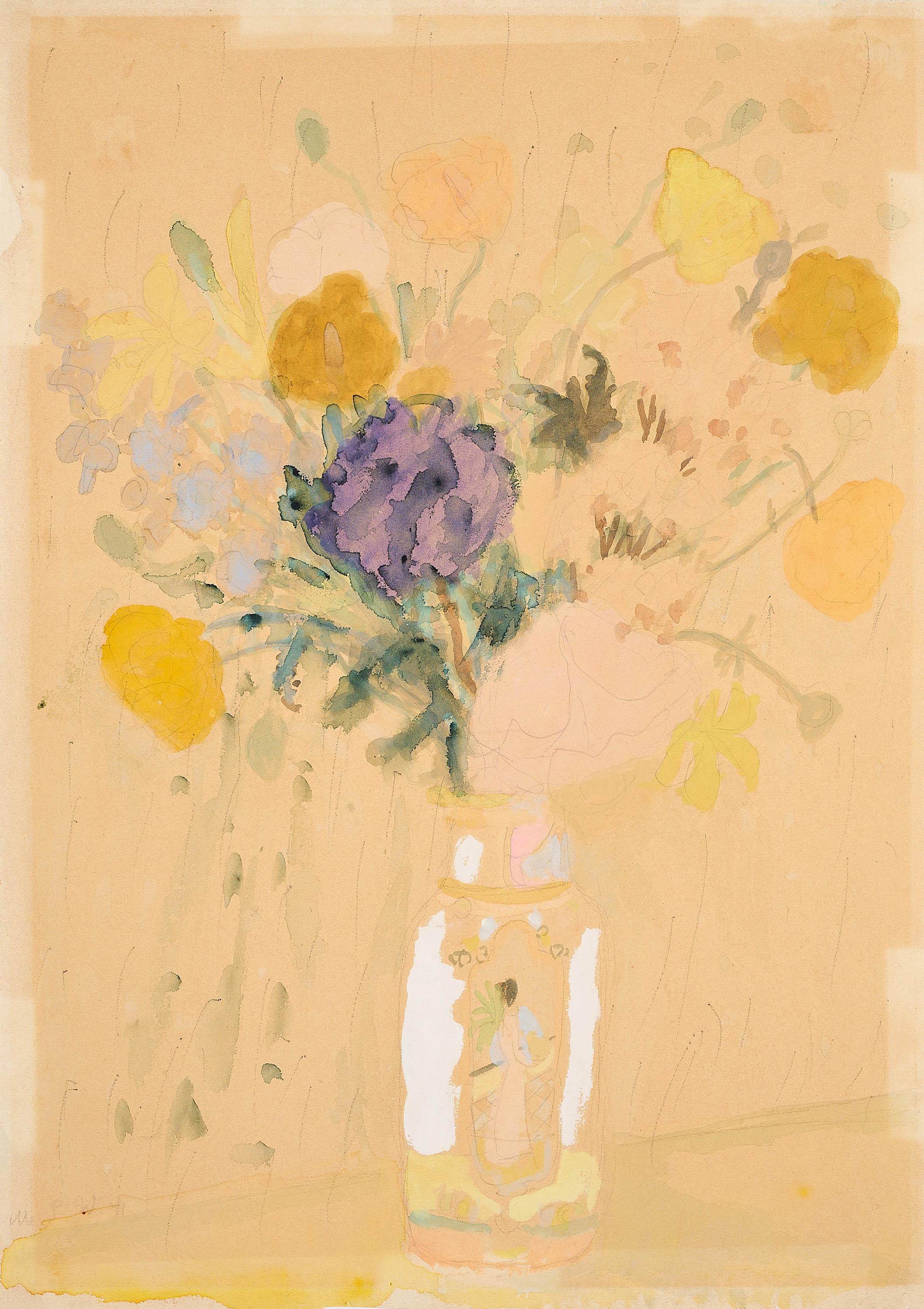 Max Peiffer Watenphul - Gartenblumenstrauss.