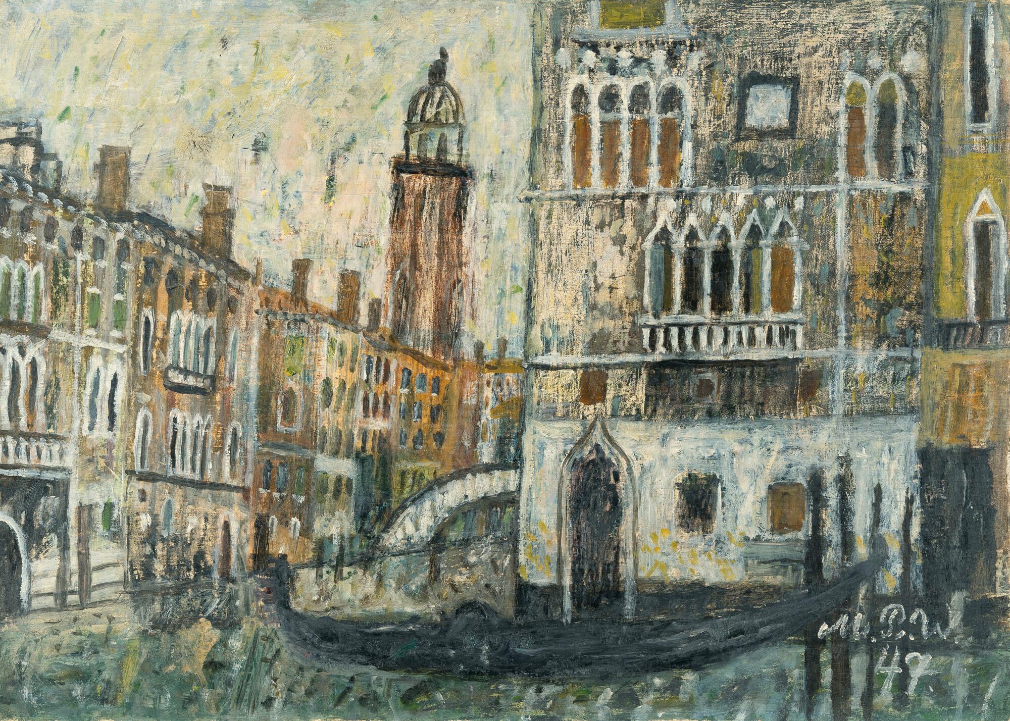 Max Peiffer Watenphul - Kanal in Venedig