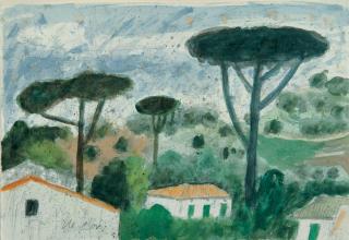 Max Peiffer Watenphul - Landschaft bei Palinuro.