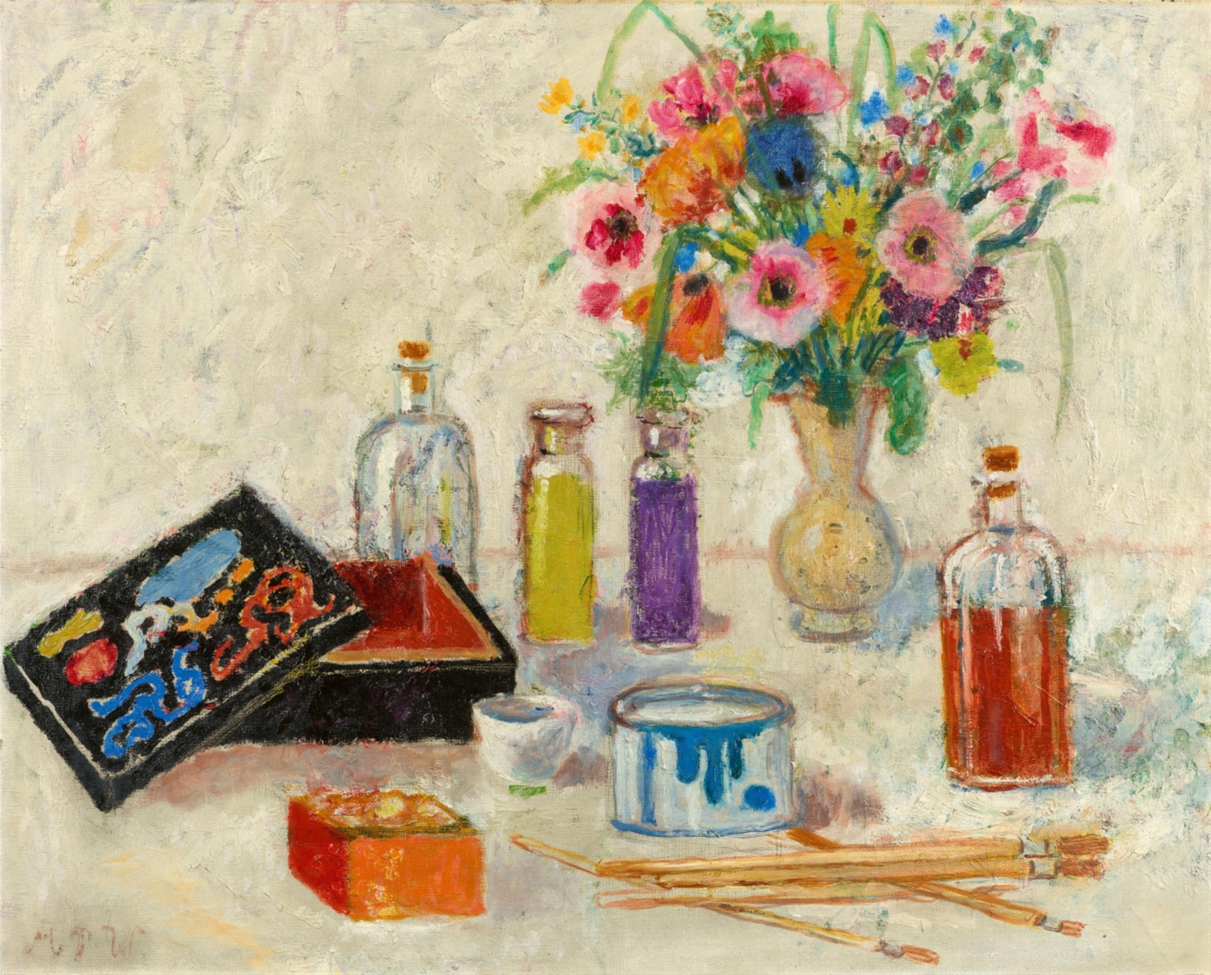 Max Peiffer Watenphul - Stilleben mit Lackkästen