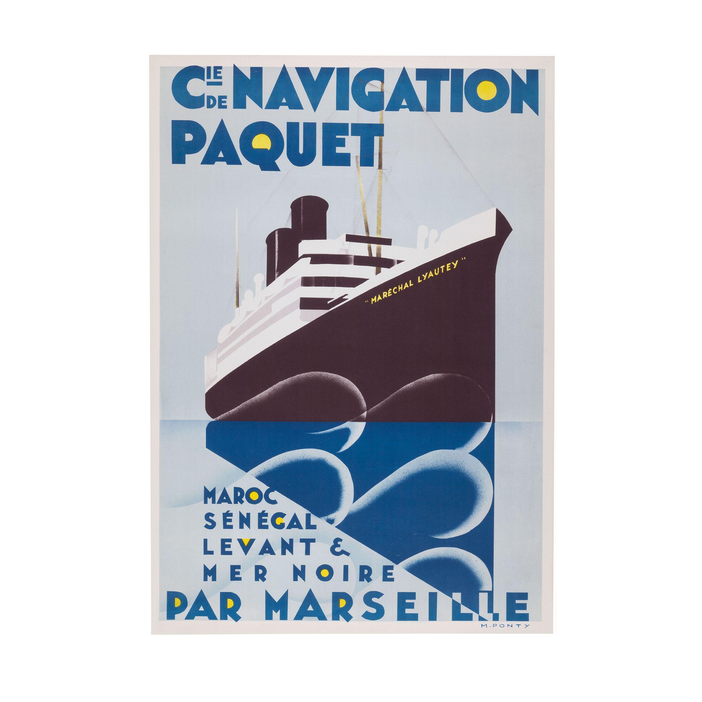 Max Ponty - Cie. de Navigation Paquet (Maréchal Lyautey)