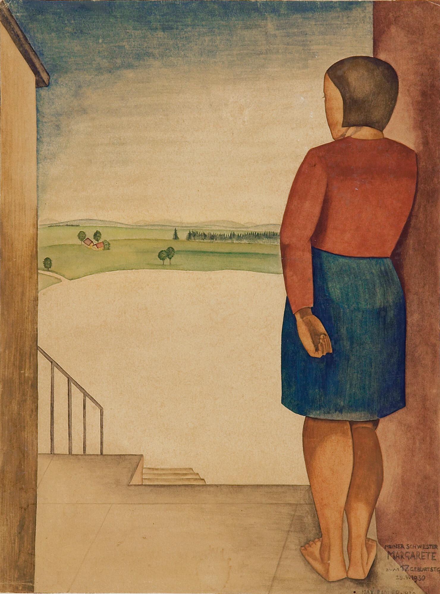 Max Radler - In die Ferne Blickende.