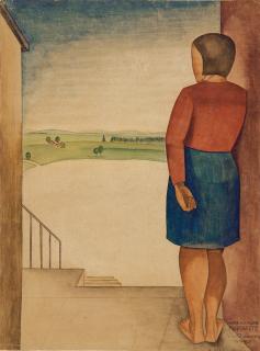 Max Radler - In die Ferne Blickende.