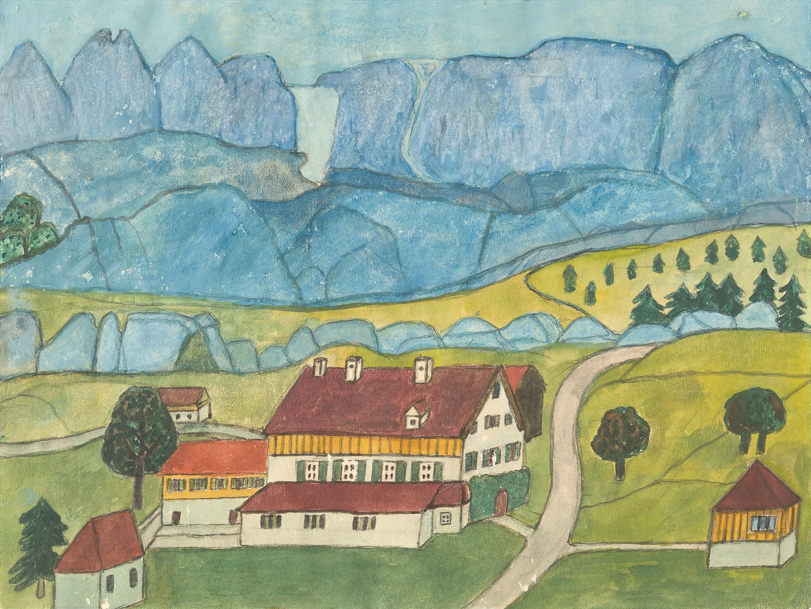 Max Raffler - Blaue Berge.